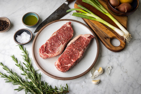 NY Strip Steak – 1.5” (12–18 oz)